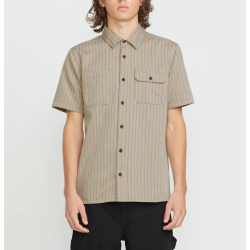 Volcom Trade Stone Shirt Light Khaki Λαδί