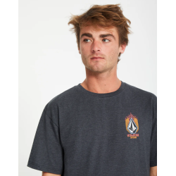 VOLCOM Draggin Stone T-shirt Γκρι
