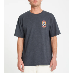 VOLCOM Draggin Stone T-shirt Γκρι