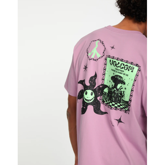VOLCOM Filip Rygalski 2 T-shirt Ροζ