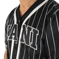 Karl Kani Serif Pinstripe Baseball Trikot Μαύρο