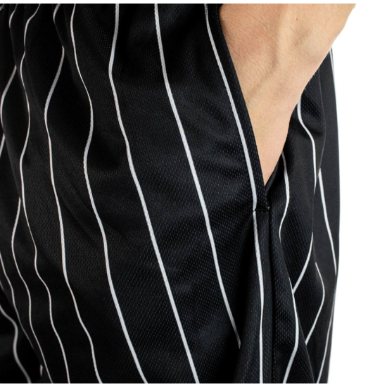 Karl Kani Small Signature Pinstripe Mesh Short Μαύρο