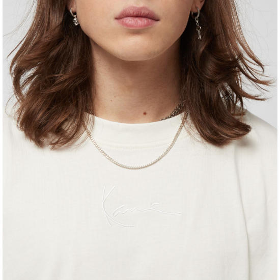 KARL KANI SMALL SIGNATURE ESSENTIAL TEE OFF-WHITE Μπεζ