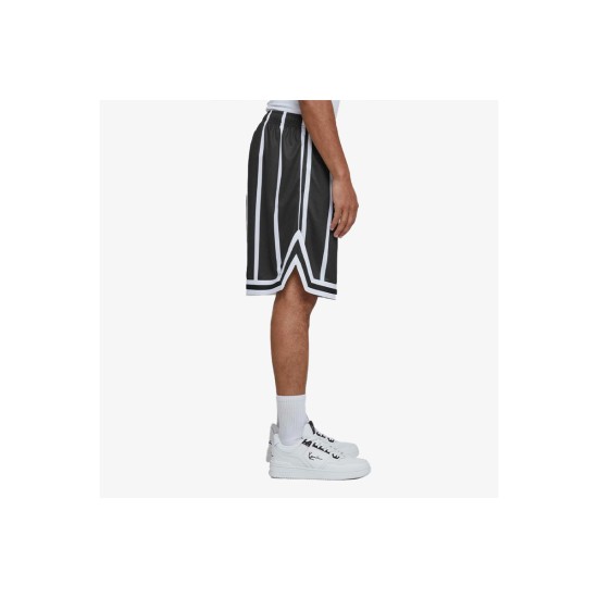 KARL KANI SMALL SIGNATURE STRIPED MESH SHORTS Μαύρο