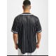 Karl Kani Serif Pinstripe Baseball Trikot Μαύρο