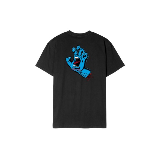 Santa Cruz Screaming Hand Chest T-Shirt  Μαύρο