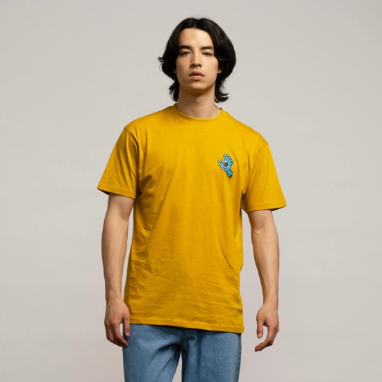 Santa Cruz Screaming Hand Chest T-Shirt  Κίτρινο