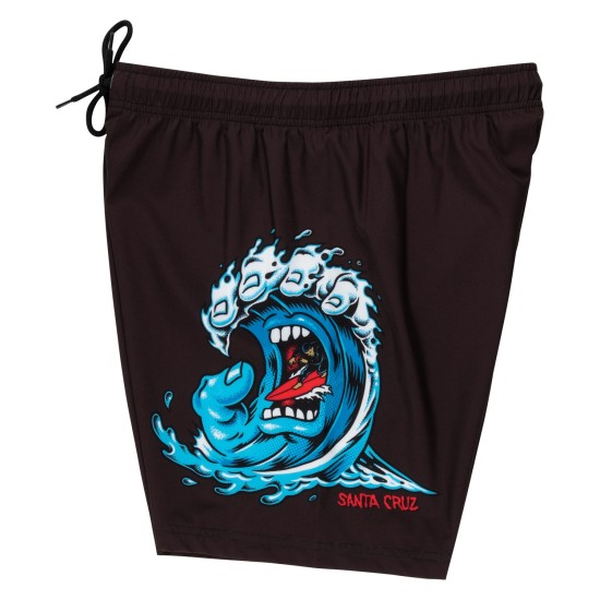 Santa Cruz Screaming Wave Swimshort Μαύρο