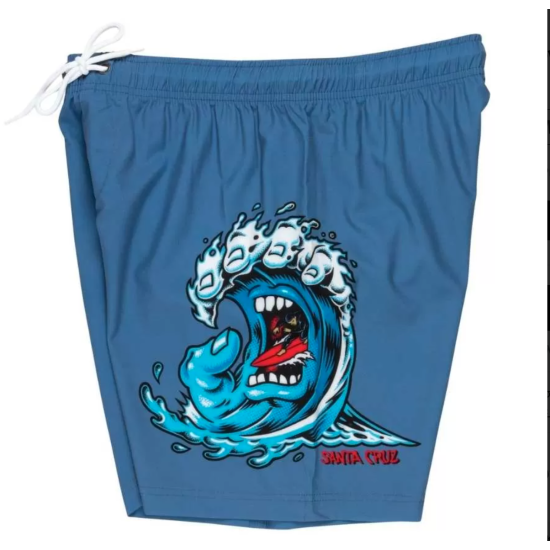 SANTA CRUZ WAVE SWIMSHORT ΜΠΛΕ