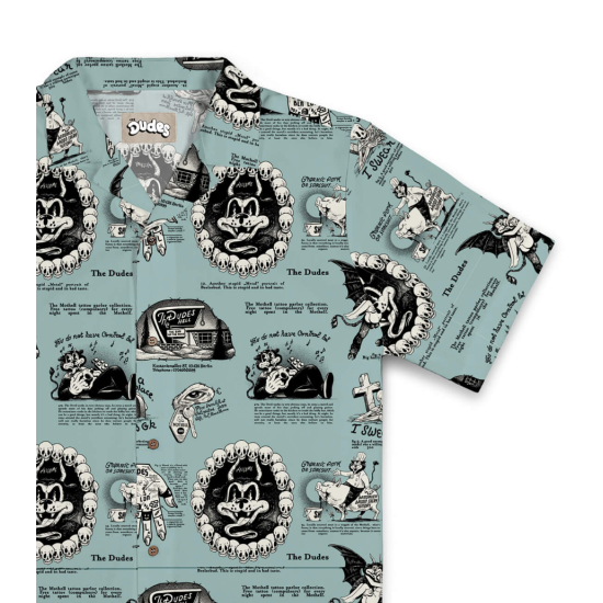 The Dudes BEELZEBUD BLUES Shirt Πολύχρωμο