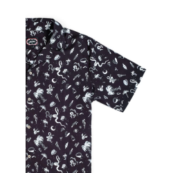 THE DUDES BITCH HAWAIIN SHIRT BLACK Μαύρο