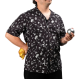 THE DUDES BITCH HAWAIIN SHIRT BLACK Μαύρο