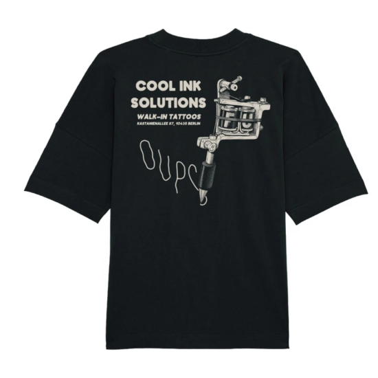 THE DUDES COOL INK PREMIUM T-SHIRT OVERSIZED BLACK Μαύρο