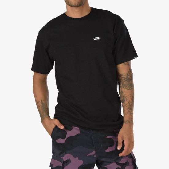 Vans Left Chest Logo T-shirt Mαύρο