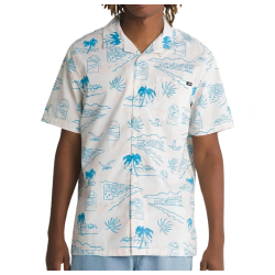 VANS  DAVISTA BUTTONDOWN SHIRT WHITE BLUE Άσπρο