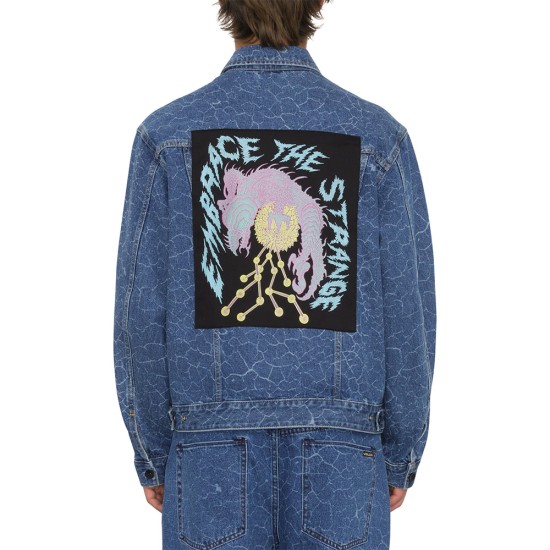 Volcom Tetsunori Unisex Denim Jacket Lazer Blue Μπλε