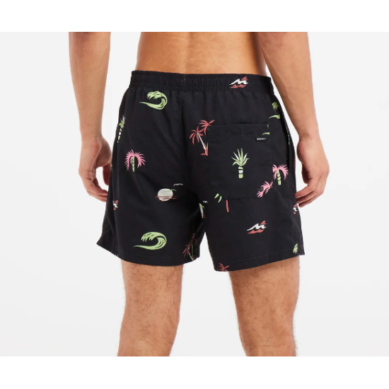 Protest Prtvung Swim short True Black Μαύρο