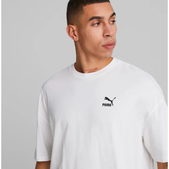 Puma Classics Oversized Tee Men Άσπρο