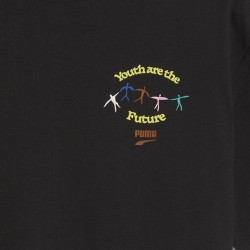 Puma DOWNTOWN Graphic Tee Μαύρο