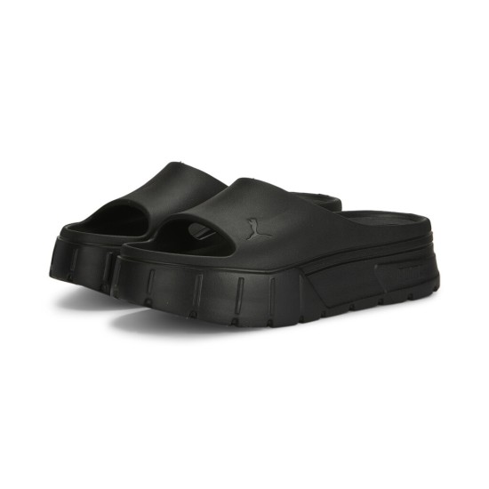 Puma Mayze Stack Injex Wns Slides Μαύρο