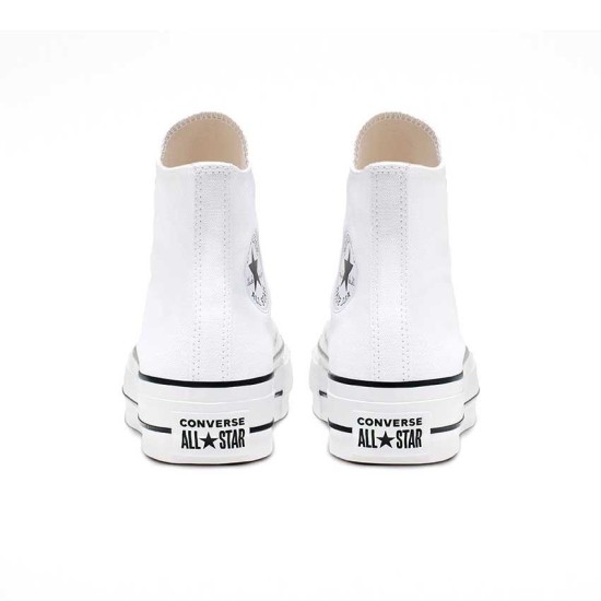 Converse Chuck Taylor All Star Lift Leather High Top Άσπρο