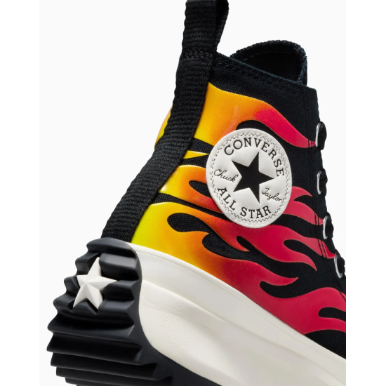 Unisex Converse Run Star Hike Flames High Top Black