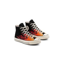 Converse Chuck 70 Hi Archive Print Flames Μαύρο