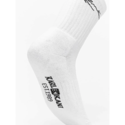 KARL KANI SIGNATURE SOCKS (3PACK) WHITE  Άσπρο