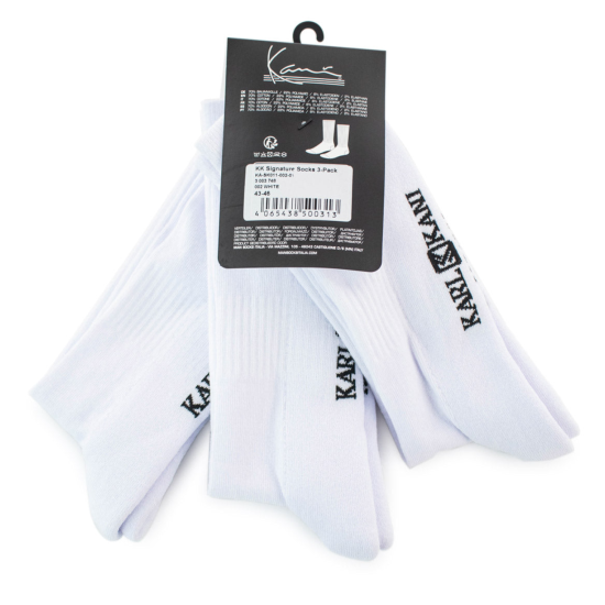 KARL KANI SIGNATURE SOCKS (3PACK) WHITE  Άσπρο
