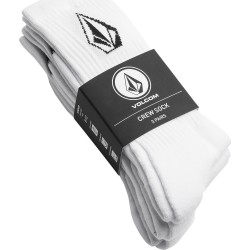 VOLCOM M FA FULL STONE SOCKS 3PK Άσπρο