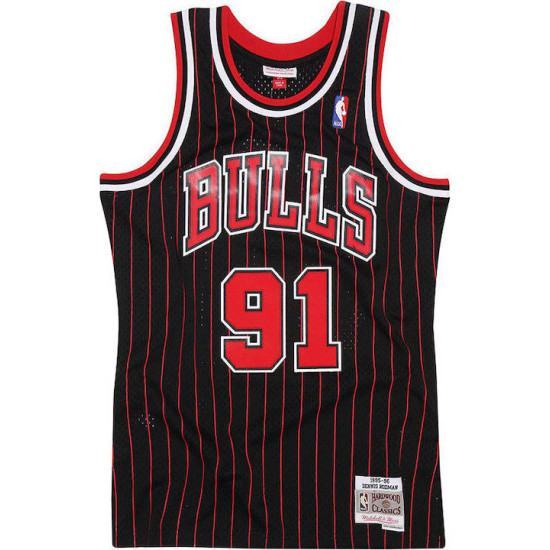 Mitchell & Ness Bulls Rodman Swingman Jersey black