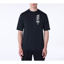 New Era New York Yankees MLB Wordmark Black Oversized T-Shirt Μαύρο 