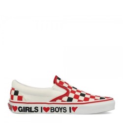 Vans Classic Slip On I Heart άσπρο/ κόκκινο