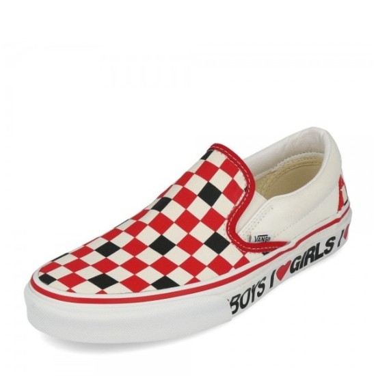 Vans Classic Slip On I Heart άσπρο/ κόκκινο