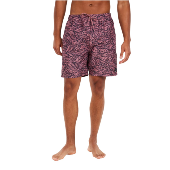 Protest Beachshort Ανδρικό Μαγιό Βερμούδα Pink blue με Σχέδια