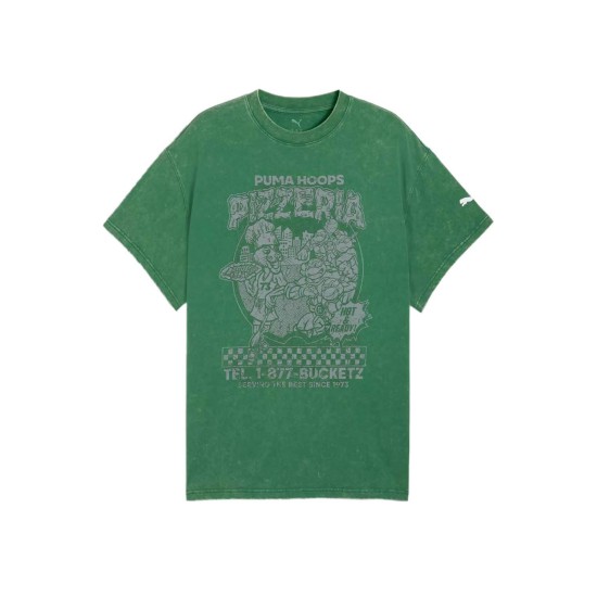 PUMA  T-Shirt Hoops X Tmnt I Πράσινο