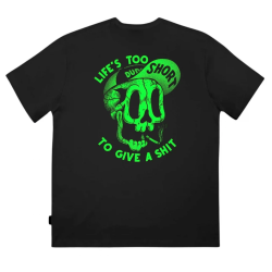 THE DUDES TOO SHORT SMOKES NEON CLASSIC T-SHIRT Μαύρο