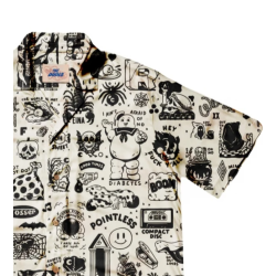 THE DUDES FLASHY HAWAIIAN SHIRT MULTICOLOR Άσπρο