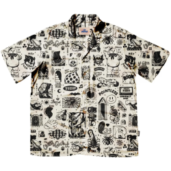 THE DUDES FLASHY HAWAIIAN SHIRT MULTICOLOR Άσπρο