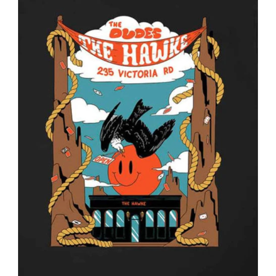 THE DUDES HAWKE T-SHIRT Μαύρο