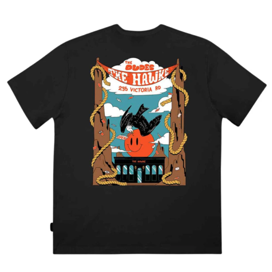 THE DUDES HAWKE T-SHIRT Μαύρο