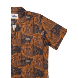 THE DUDES CITADELIC BROWN HAWAIIAN SHIRT MULTICOLOR Πολύχρωμο