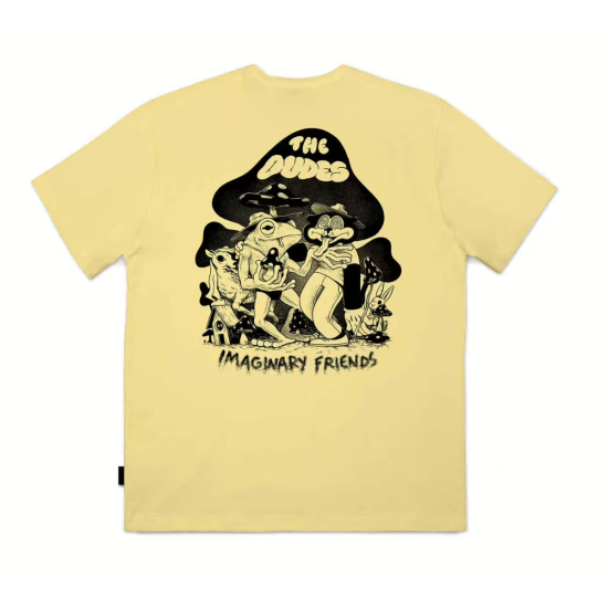 The Dudes Imaginary Friends Classic T-Shirt - custard Κίτρινο