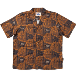THE DUDES CITADELIC BROWN HAWAIIAN SHIRT MULTICOLOR Πολύχρωμο